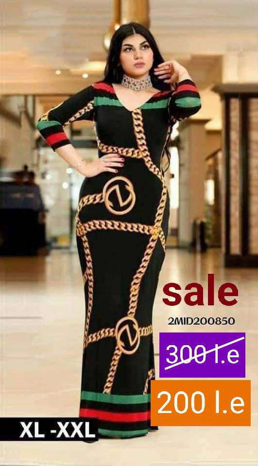 Picture of Long Sleeve Fashion V Neck Dress