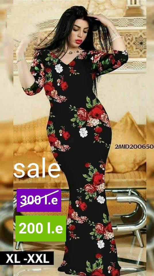 Picture of Long Sleeve Fashion V Neck Dress