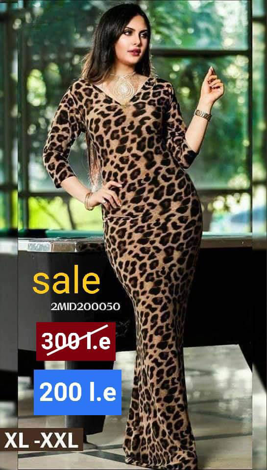 Picture of Long Sleeve Fashion V Neck Dress
