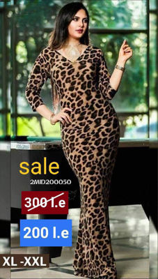 Picture of Long Sleeve Fashion V Neck Dress