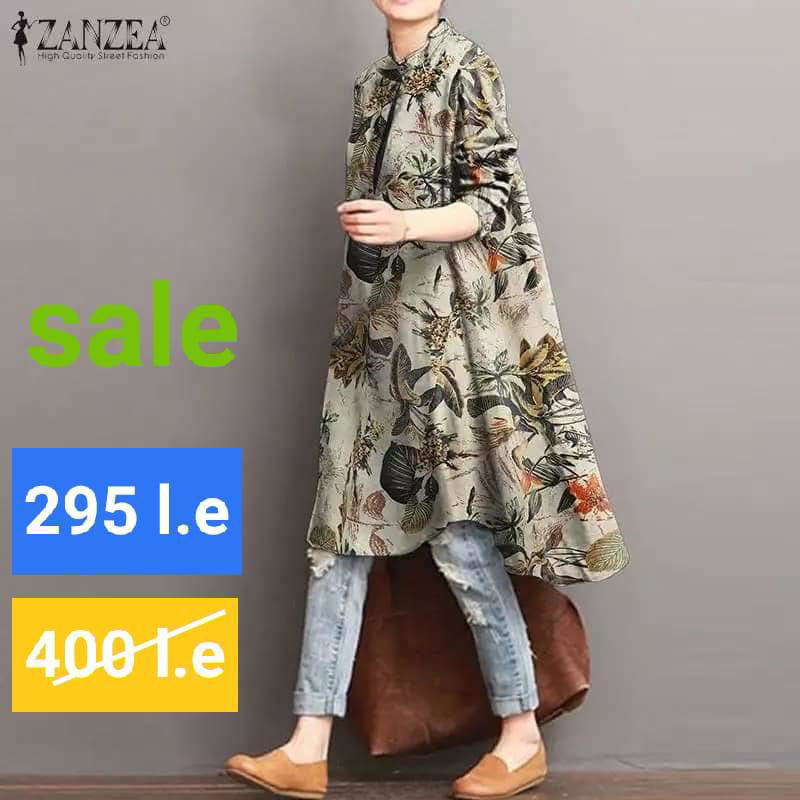 Picture of Long sleeve v neck chemise