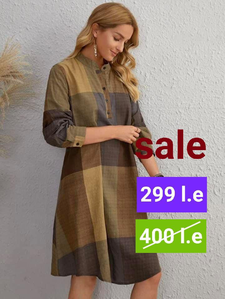 Picture of Long sleeve v neck chemise