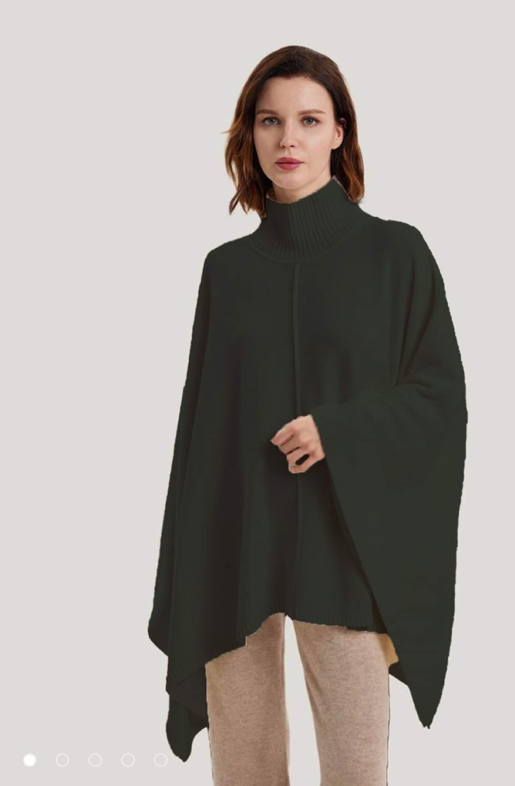 Picture of Black wool cape sweater