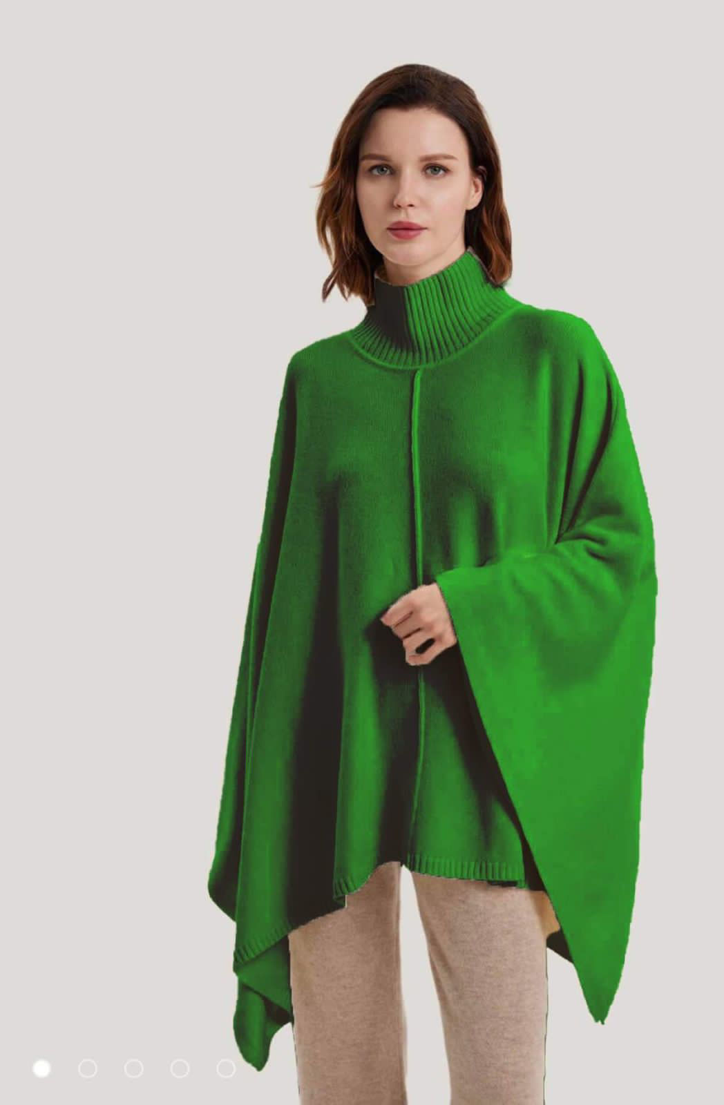Picture of Green wool cape sweater