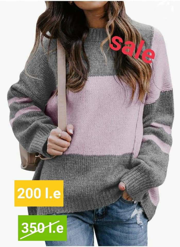 Picture of Oversized pink pullover