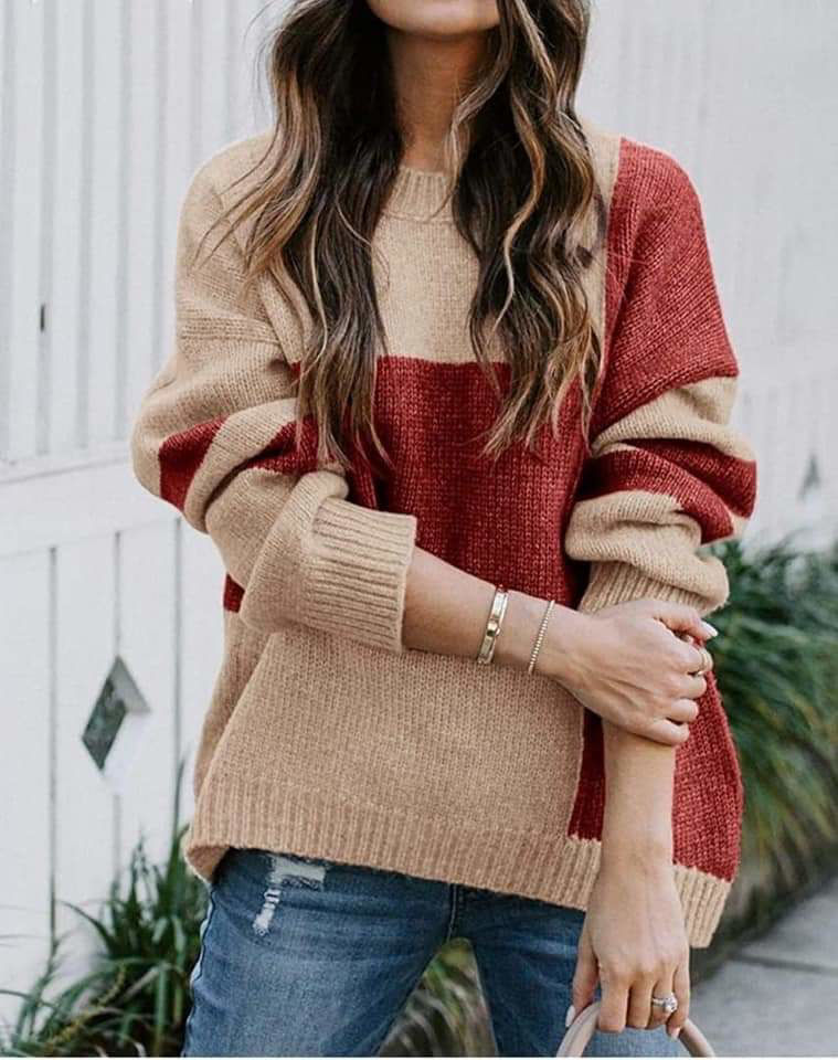 Picture of Oversized dark orange pullover
