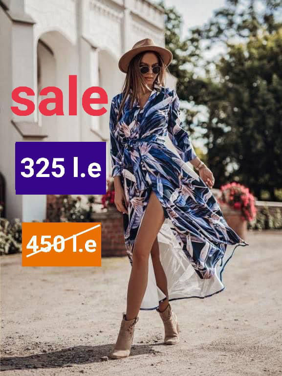 Picture of Blue marbella maxi dress