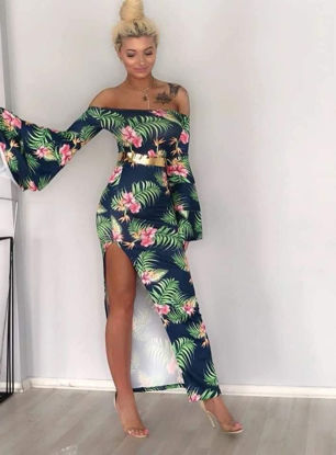Picture of Green Flowery Dress