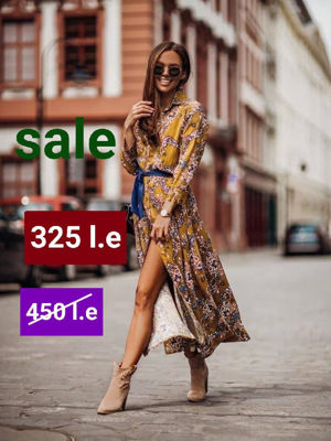 Picture of Yellow floral dress