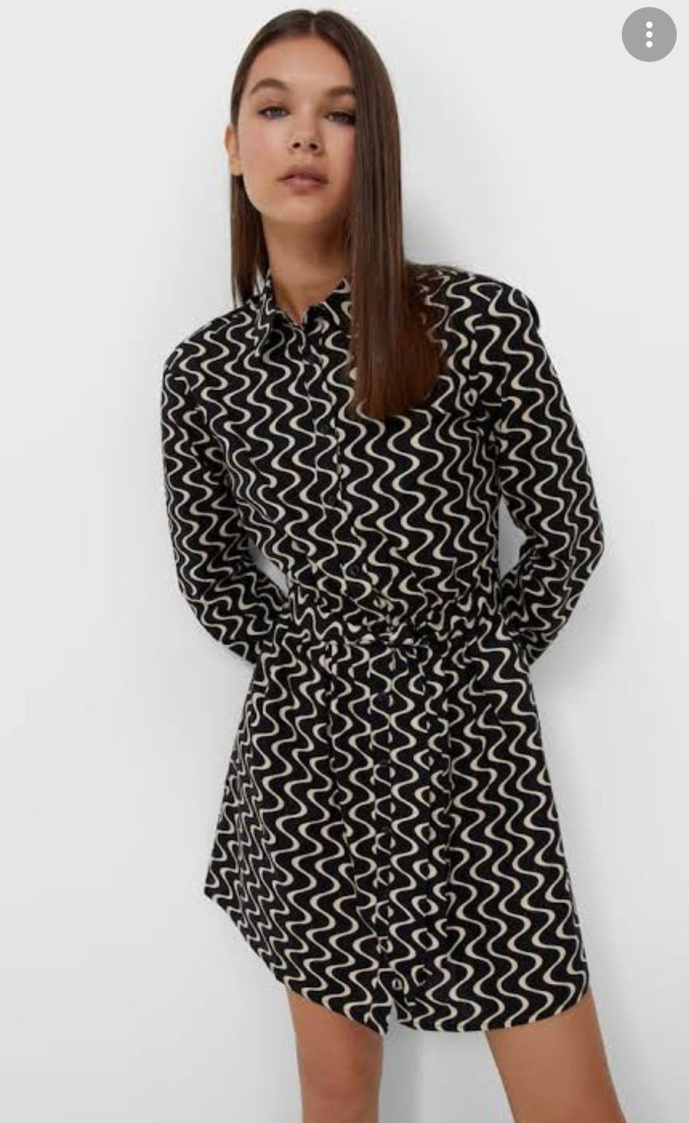 Picture of Wave print chemise