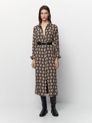 Picture of Lady beige chain dress