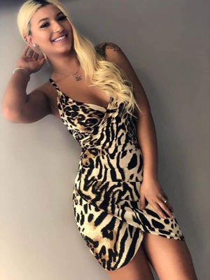 Picture of Brown Tiger Dress