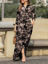 Picture of Brown patches long dress