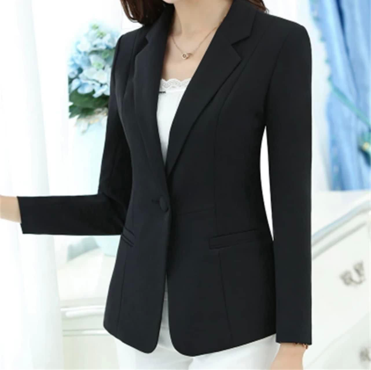Picture of Lady's casual black blazer