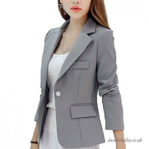 Picture of Gray women's formal blazer