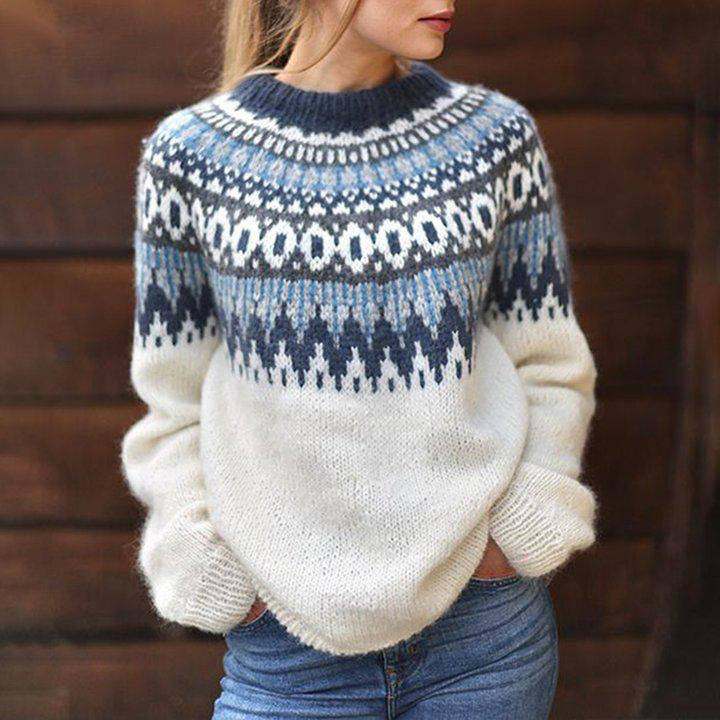 Picture of Lopi knitting off white pullover
