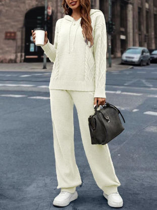 Picture of 2 piece check white suit