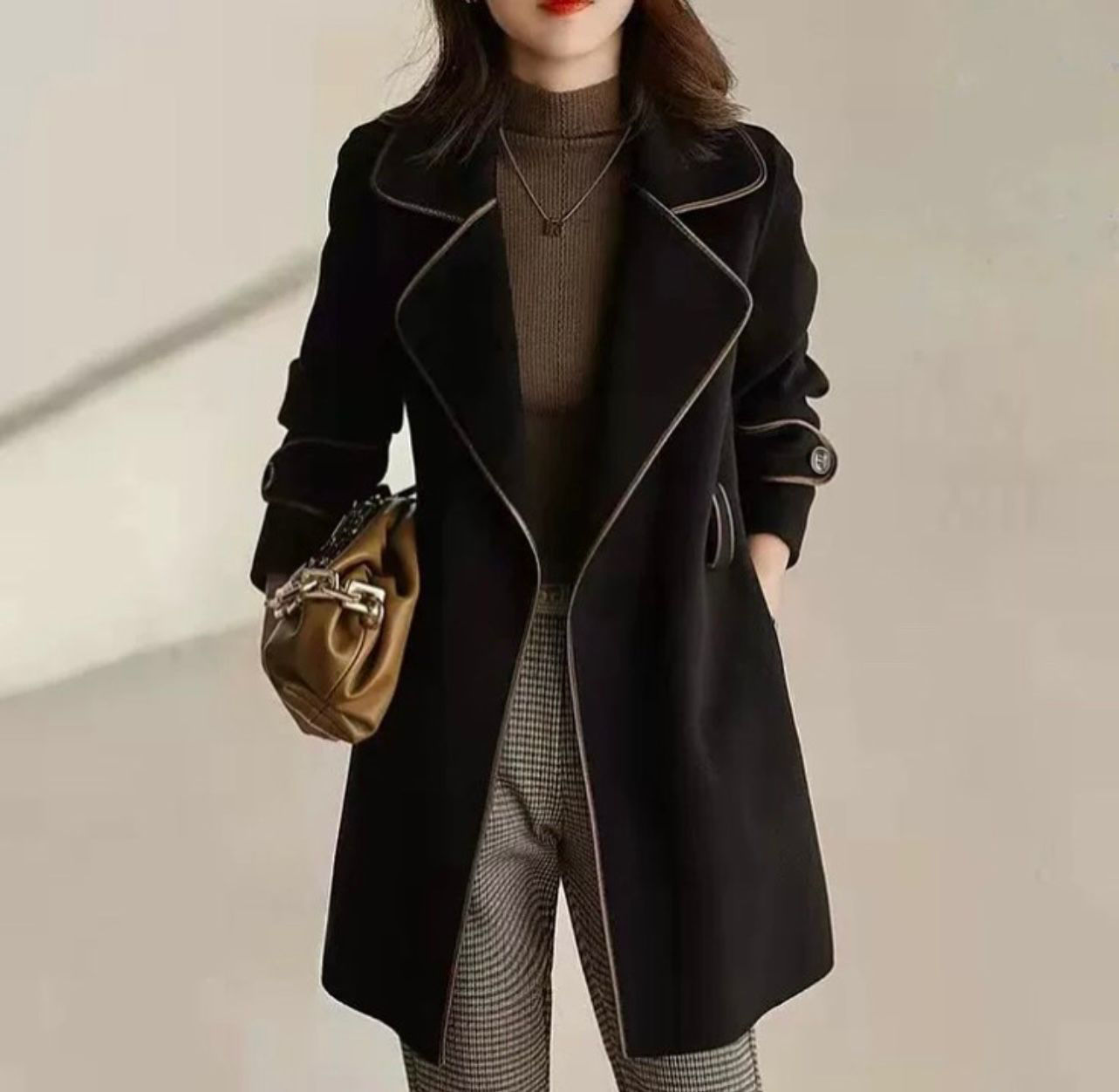 Picture of black overcoat